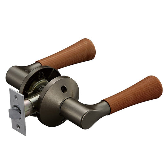 ECLE 兼用取替バリアフリーレバー錠(空錠)木製レバータイプ